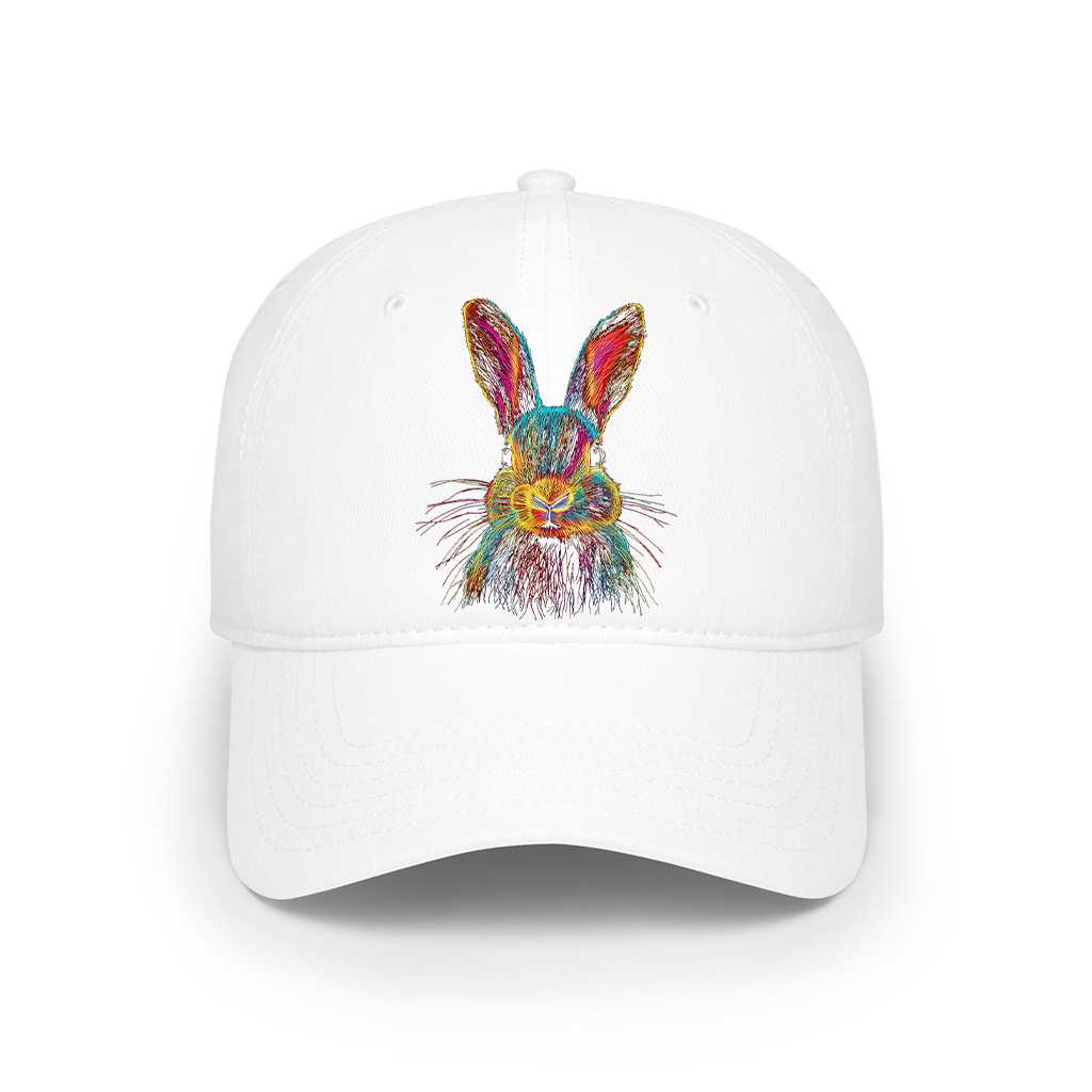 Bunny Abstract Colorful Art Graphic Cap