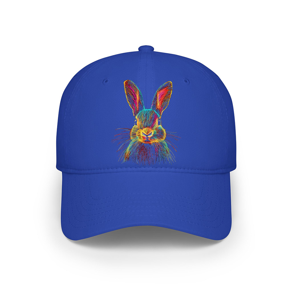 Bunny Abstract Colorful Art Graphic Cap - Image 3