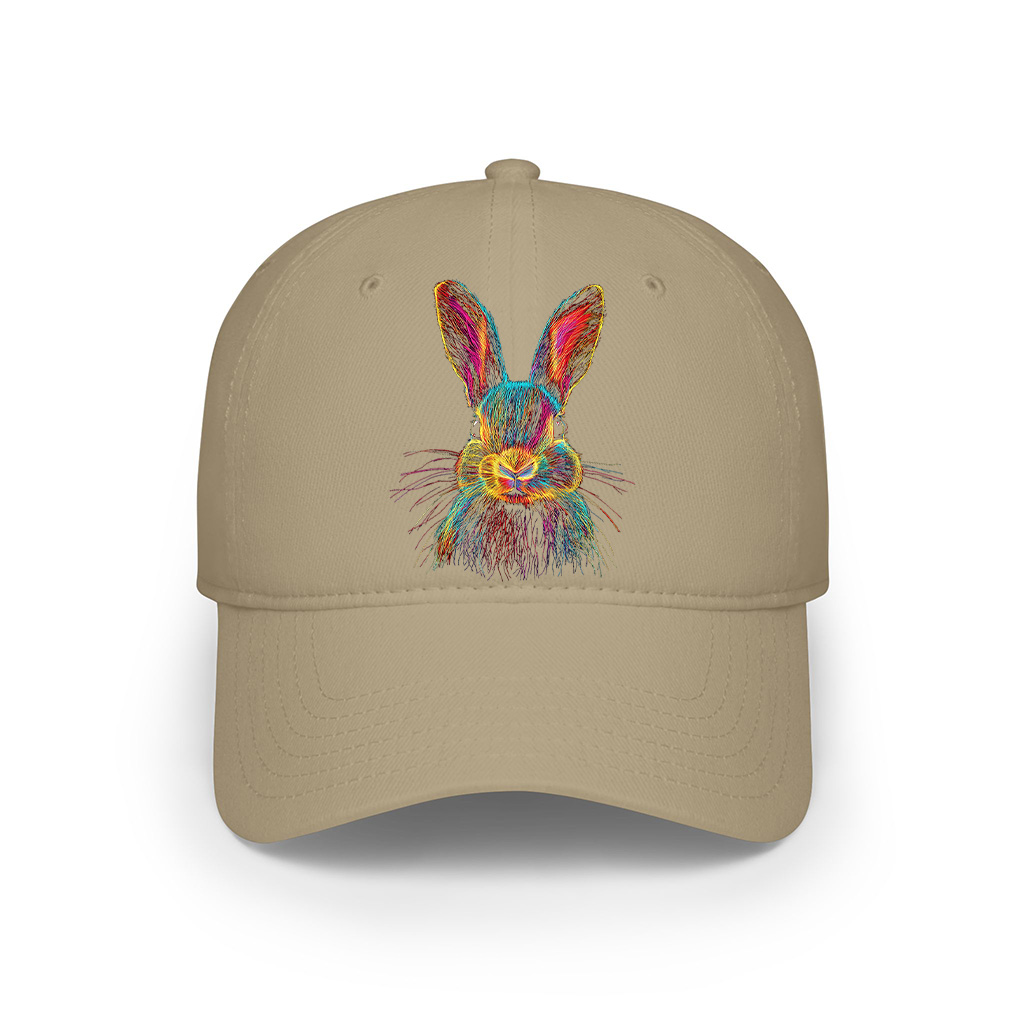 Bunny Abstract Colorful Art Graphic Cap - Image 5