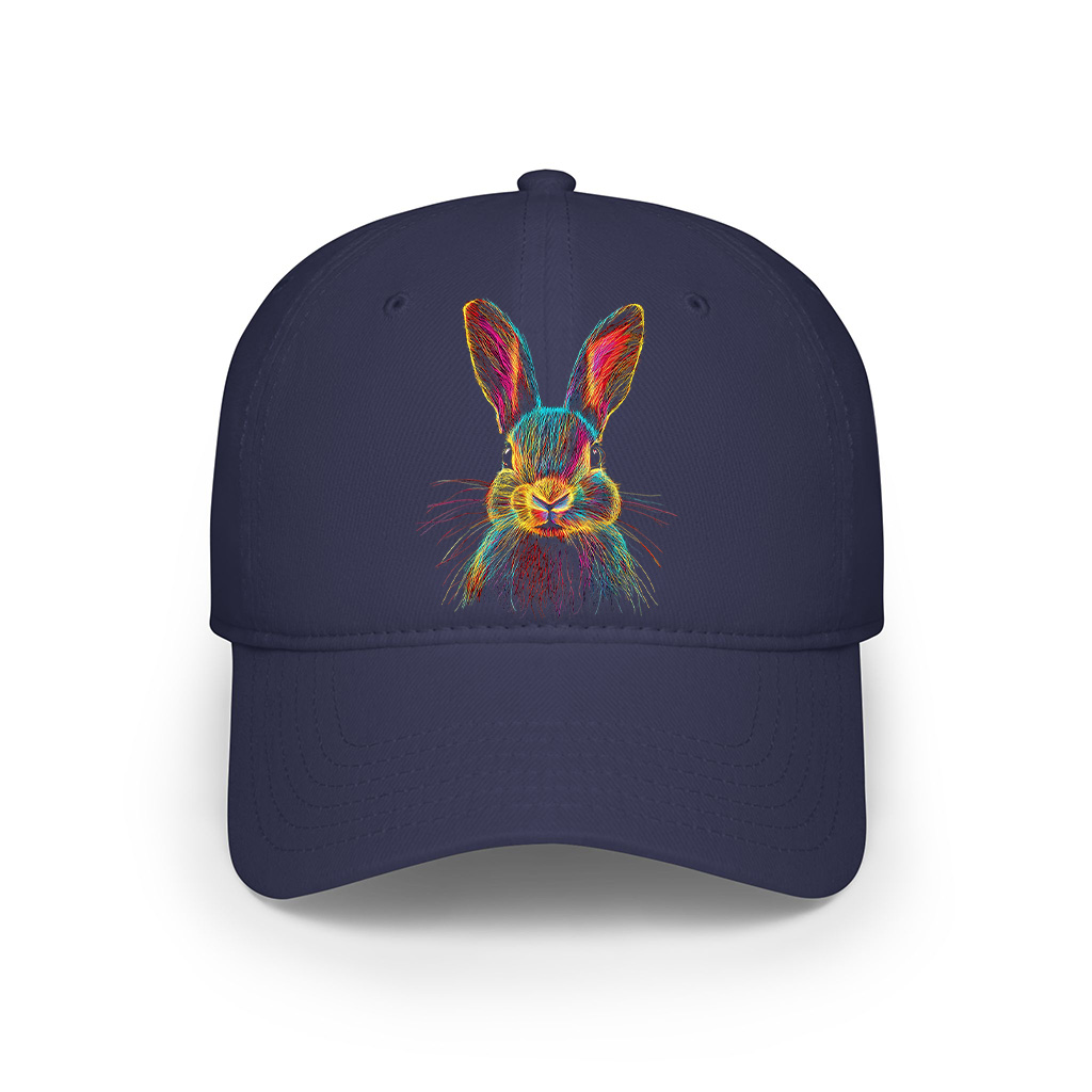Bunny Abstract Colorful Art Graphic Cap - Image 6