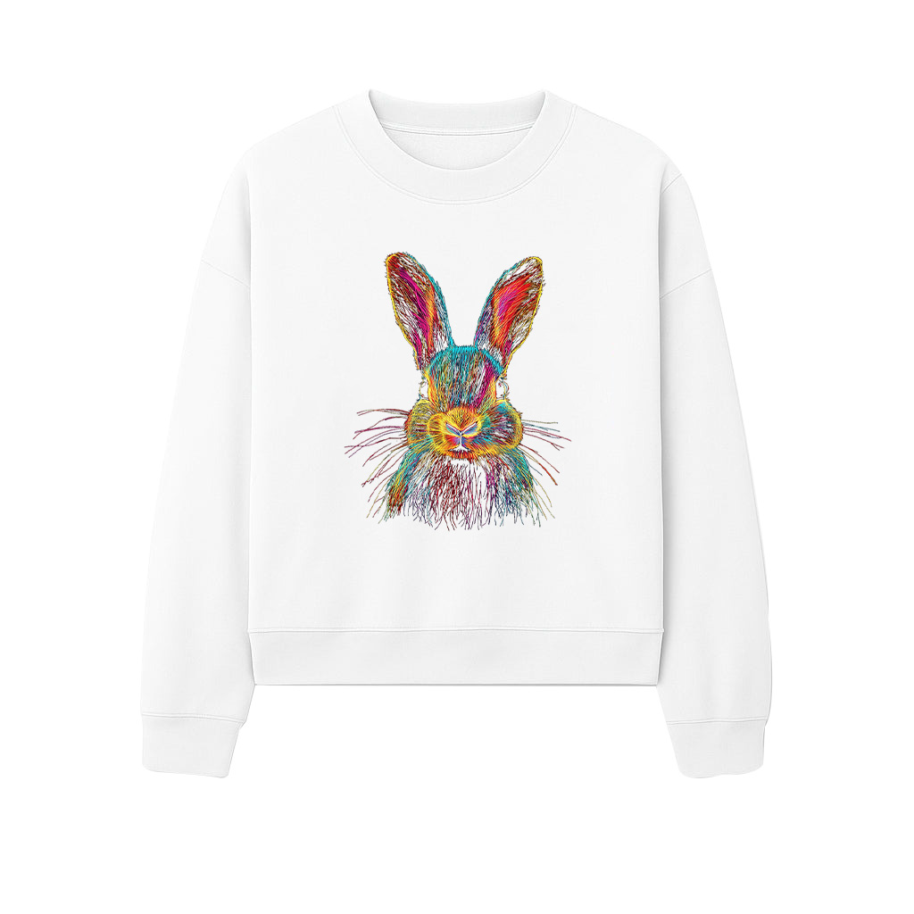 Bunny Abstract Colorful Art Graphic Sweatshirts