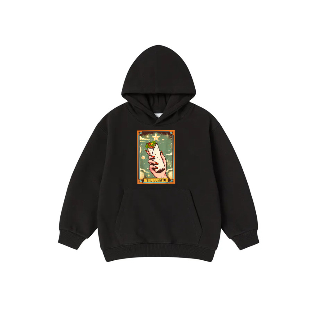 Burrito Lover Mexican Fiesta Siesta The Burrito Tarot Card Hoodie