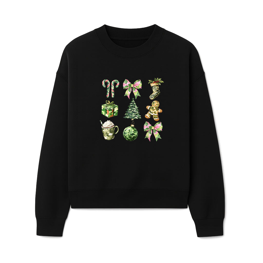 Camo Print Christmas Trees With Camouflage Print Xmas Sweatshirts 06-10-2025