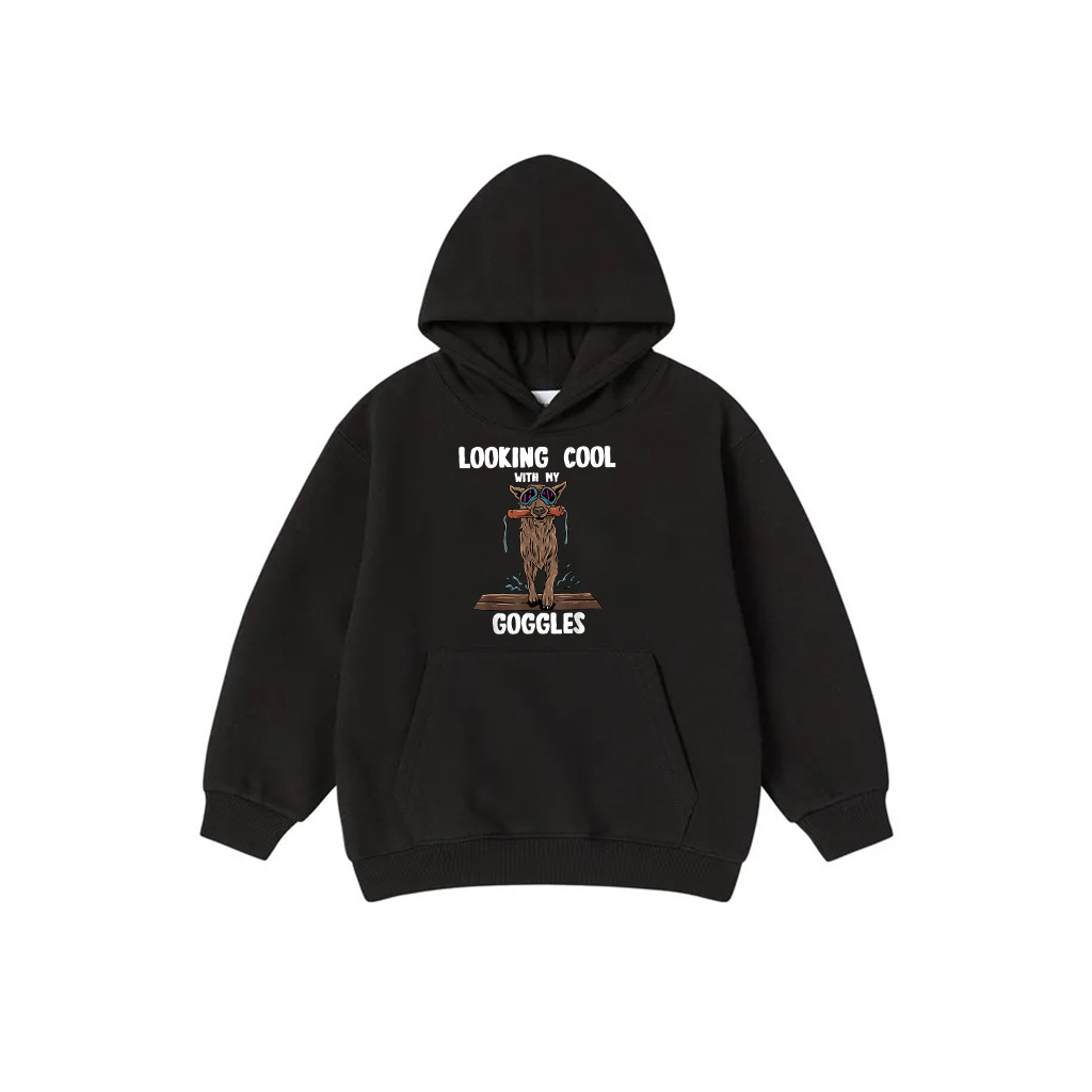 Canine Water Sport Dog Dock Jumping Funny Dog Dock Diving Hoodie