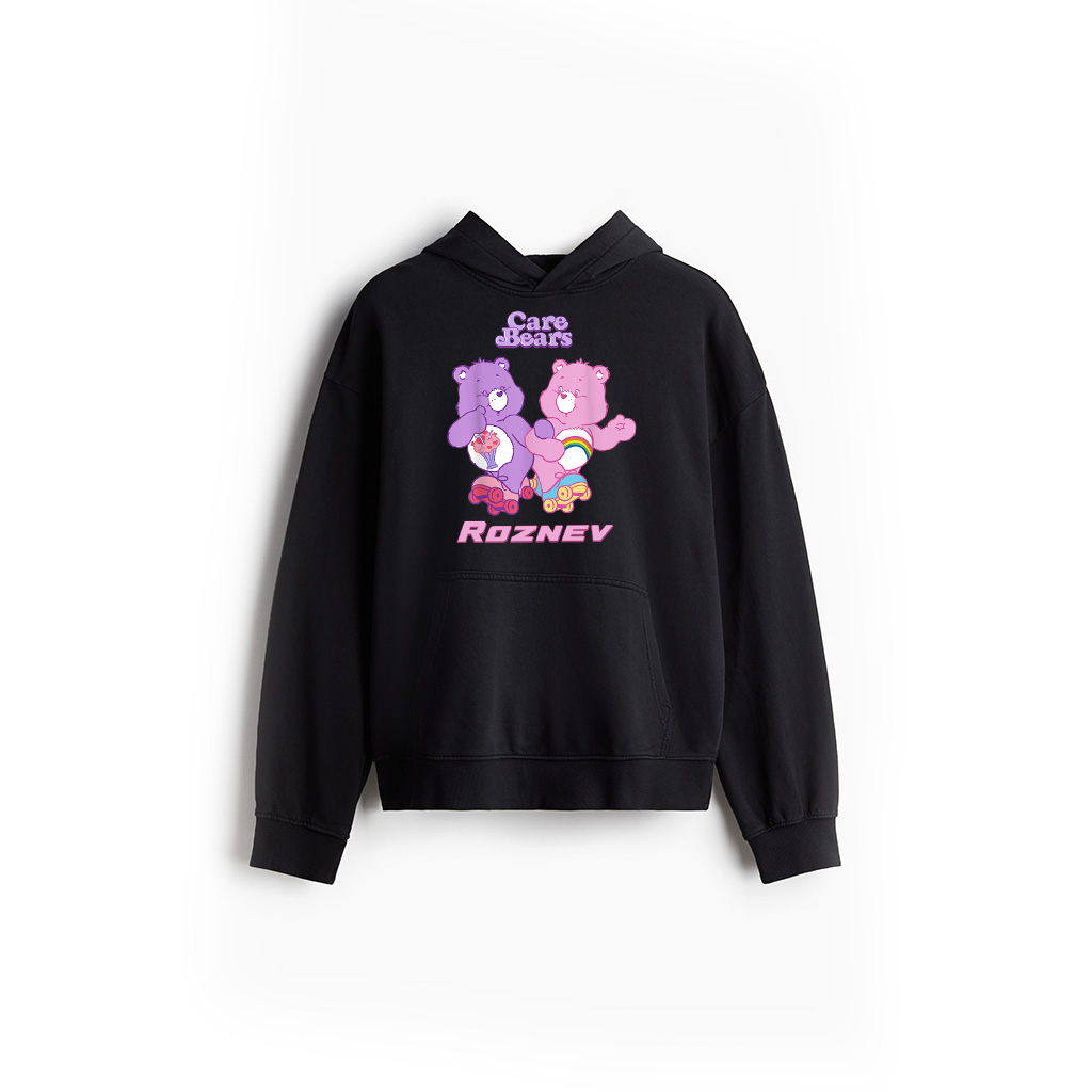 Care Bears Cheer  Share Bear Vintage Roller Skates Hoodie 