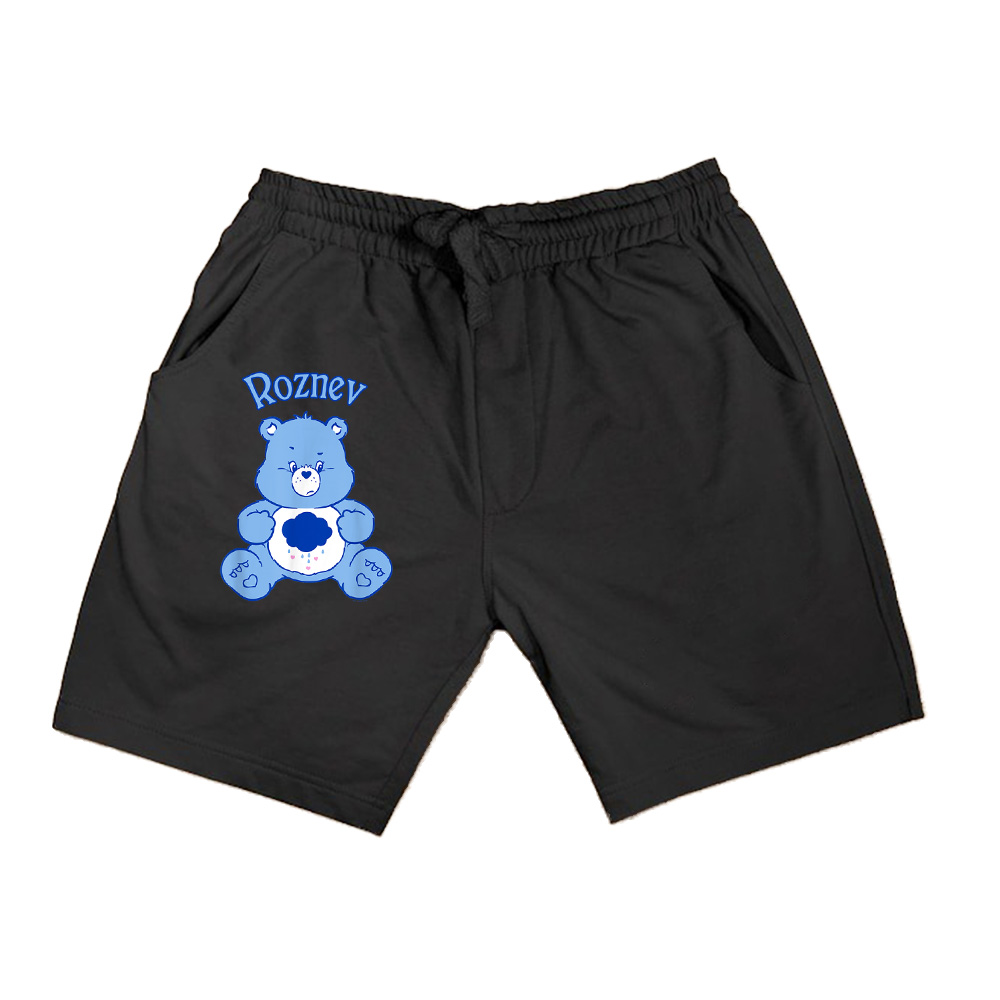 Care Bears Vintage Classic Grumpy Bear Cloudy Belly Badge Shorts New Arrivals