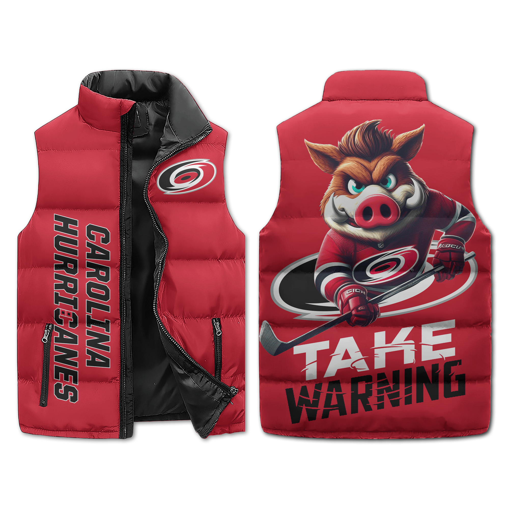 Carolina Hurricanes NHL Sleeveless Puffer Jacket