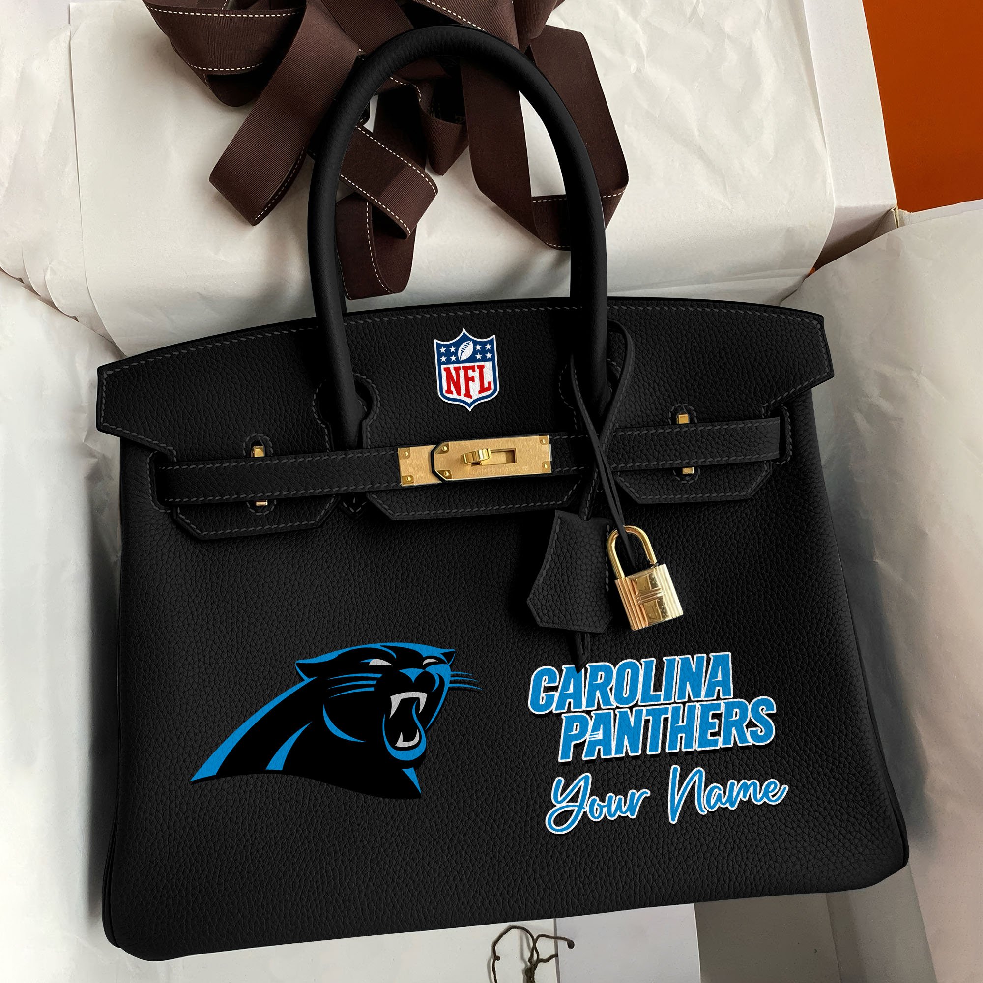 Carolina Panthers Deluxe Handbag For Women Custom Your Name 2025 Versions, Sport Deluxe Handbag