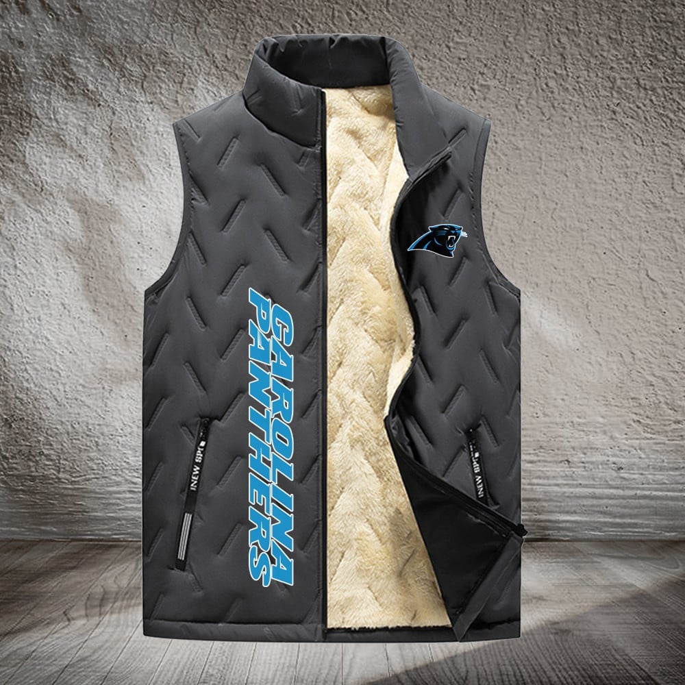 Carolina Panthers NFL Personalized Puffer Jacket For Fan