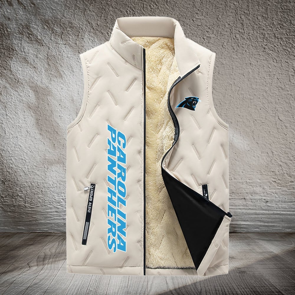 Carolina Panthers NFL Personalized Puffer Jacket For Fan