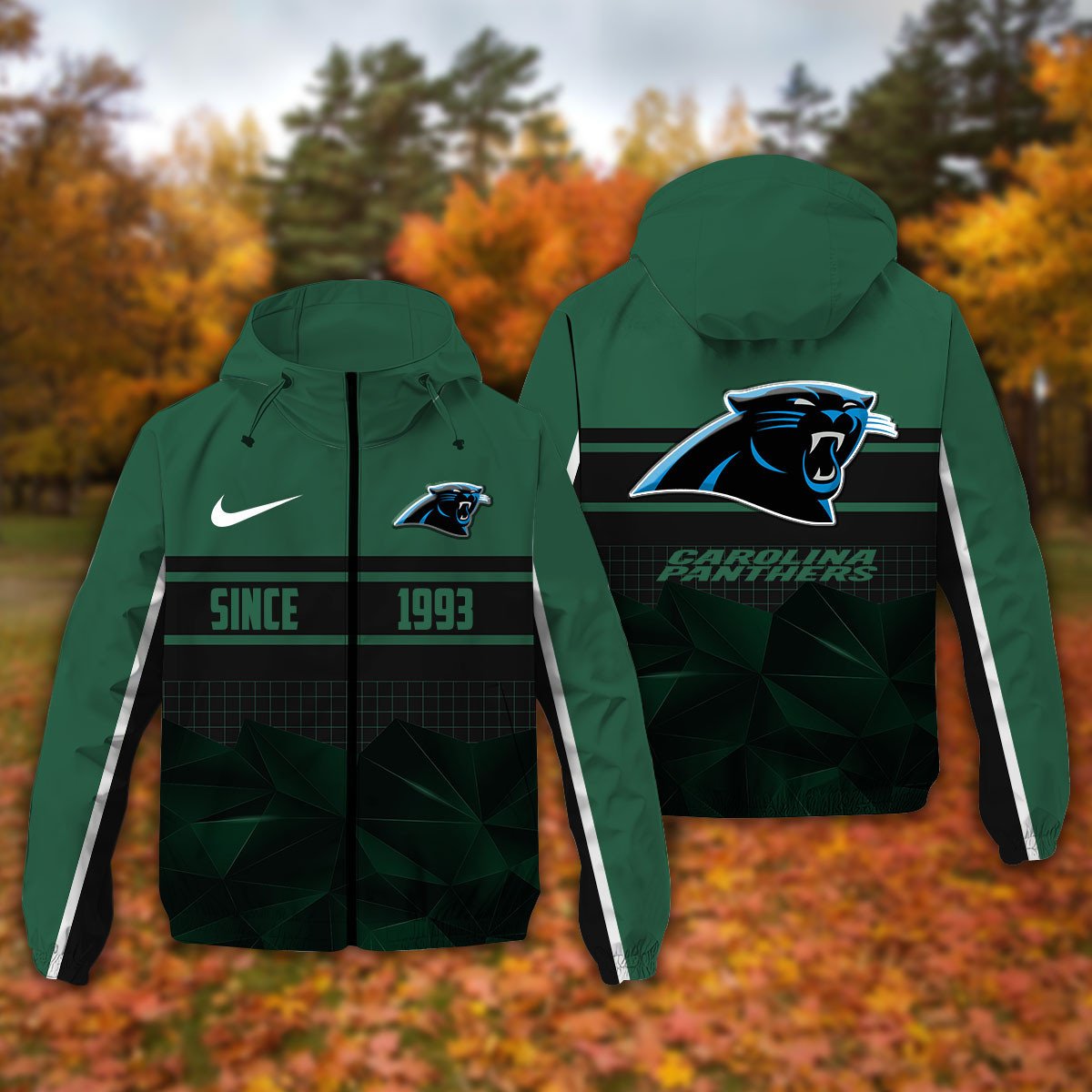 Carolina Panthers NFL Personalized Windbreaker Jacket For Fan