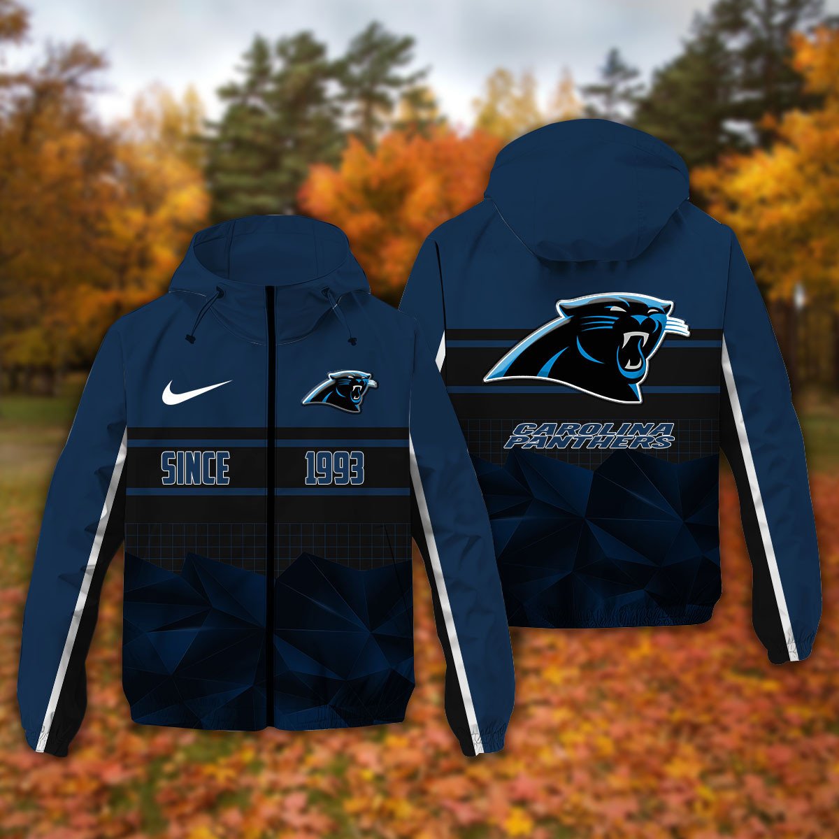 Carolina Panthers NFL Personalized Windbreaker Jacket For Fan