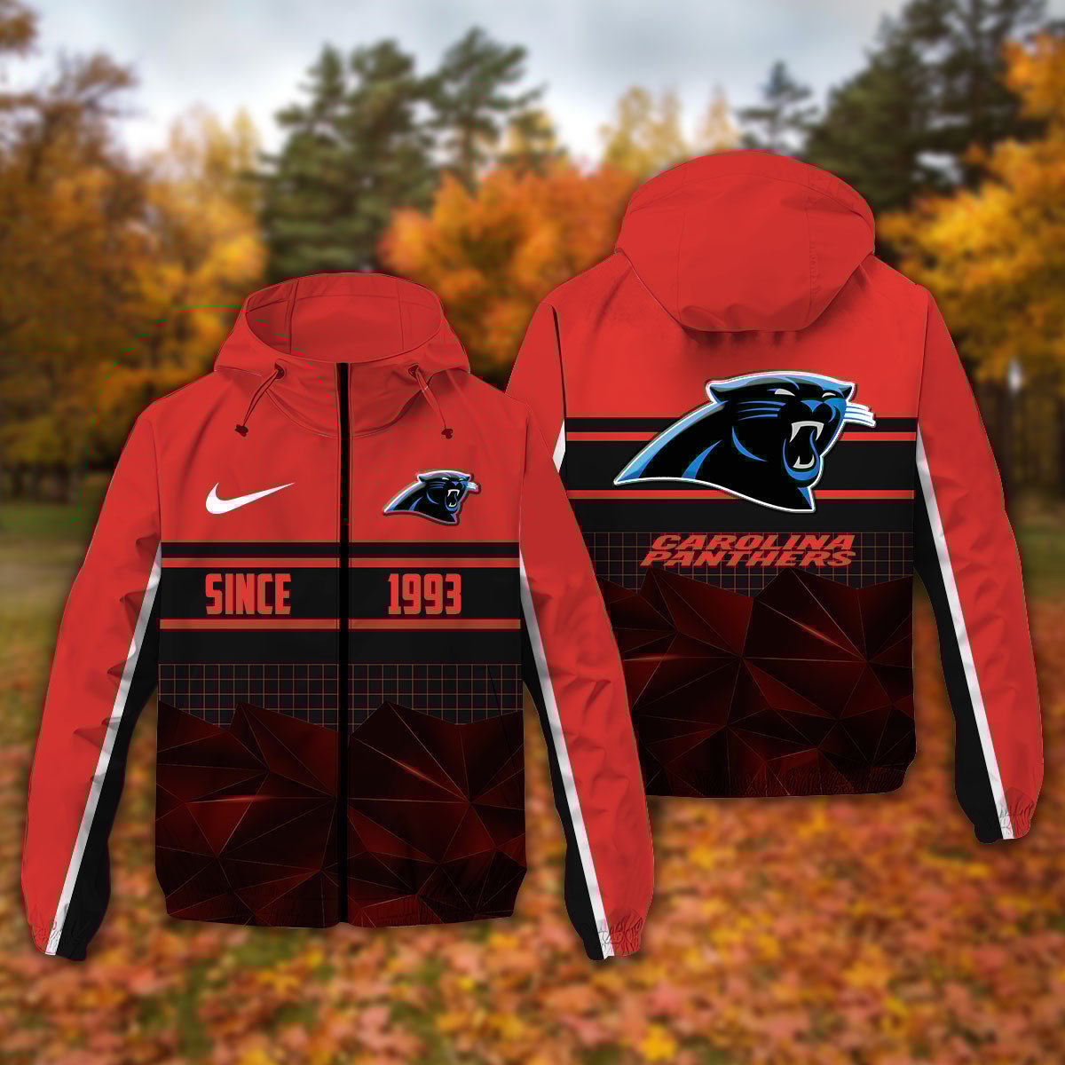 Carolina Panthers NFL Personalized Windbreaker Jacket For Fan