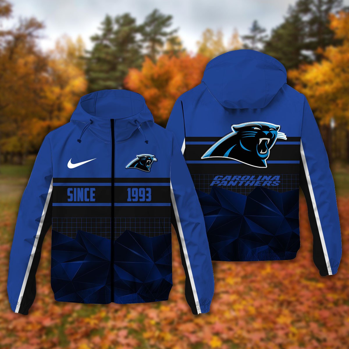Carolina Panthers NFL Personalized Windbreaker Jacket For Fan