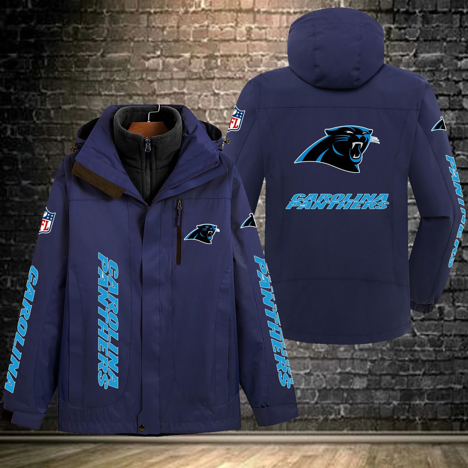 Carolina Panthers NFL Personalized Windbreaker Jacket For Fan