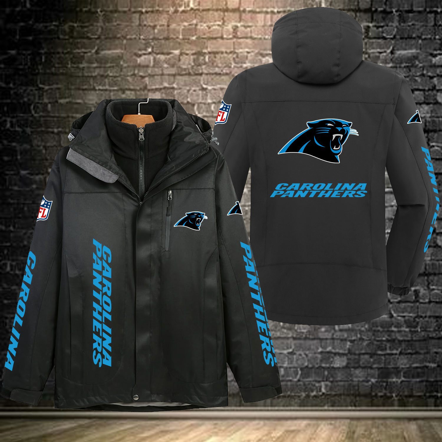 Carolina Panthers NFL Personalized Windbreaker Jacket For Fan