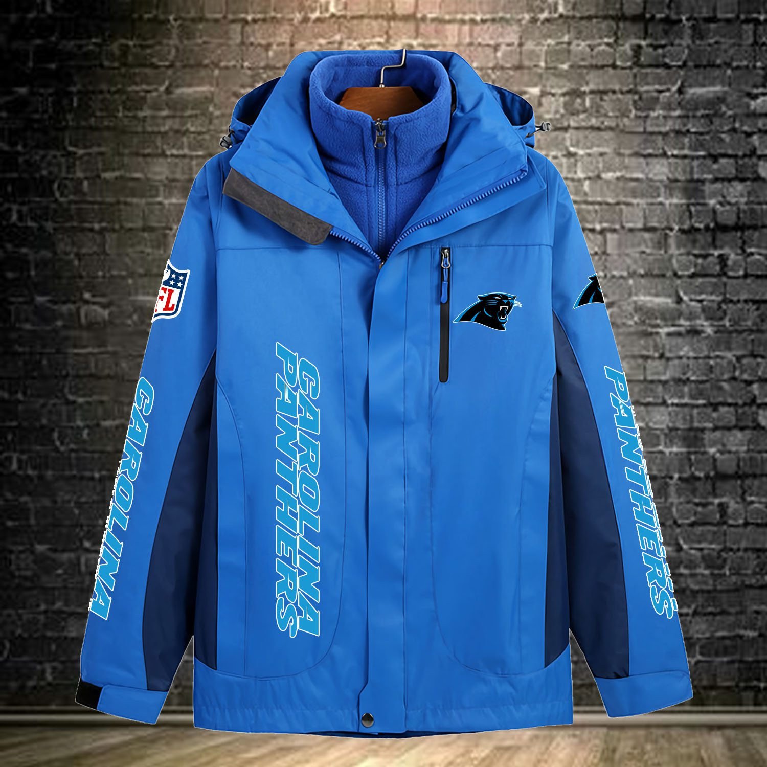 Carolina Panthers NFL Personalized Windbreaker Jacket For Fan
