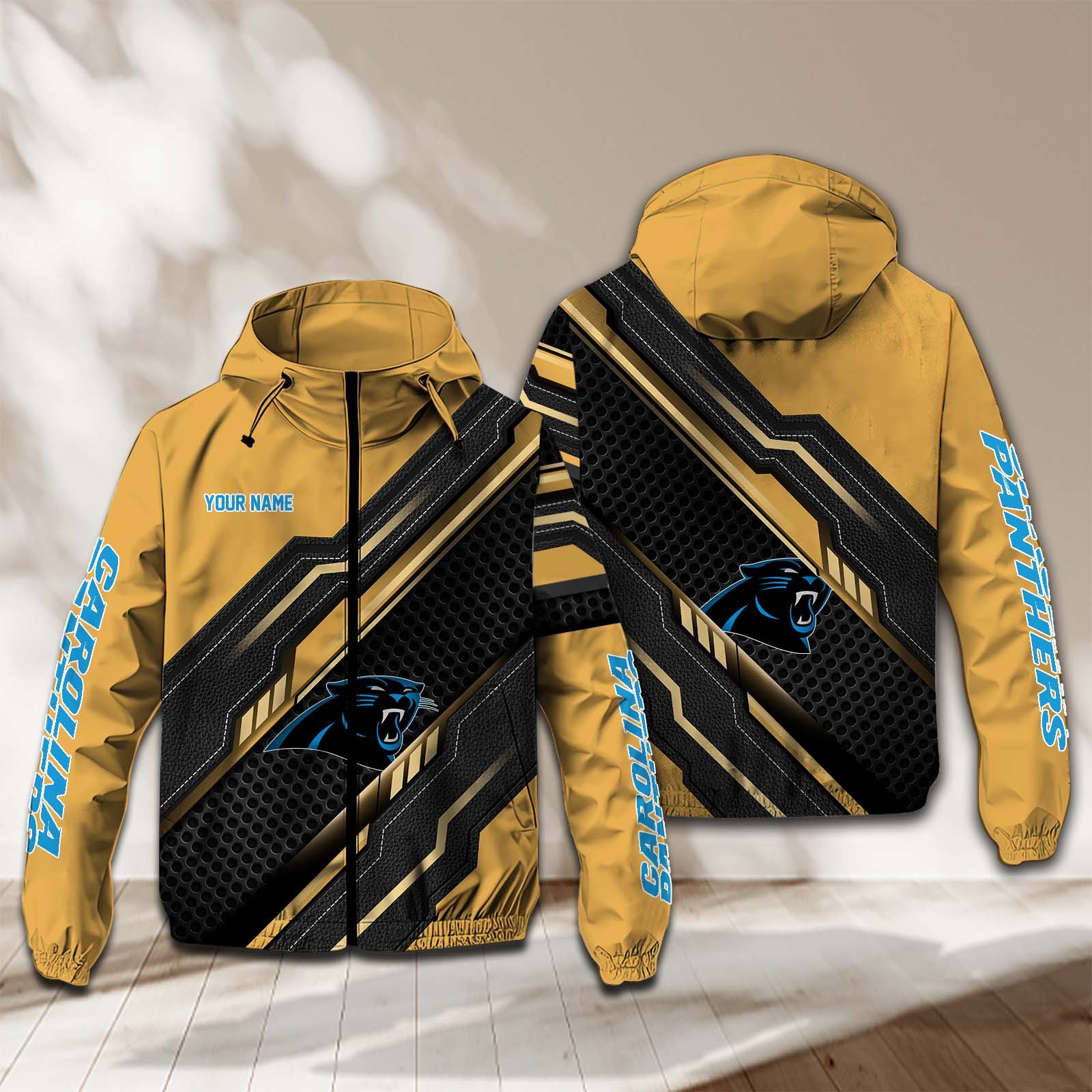 Carolina Panthers NFL Personalized Windbreaker Jacket For Fan