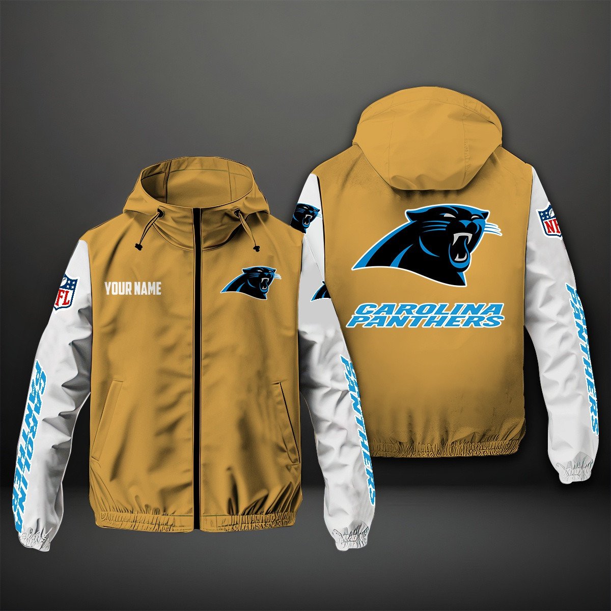 Carolina Panthers NFL Personalized Windbreaker Jacket For Fan