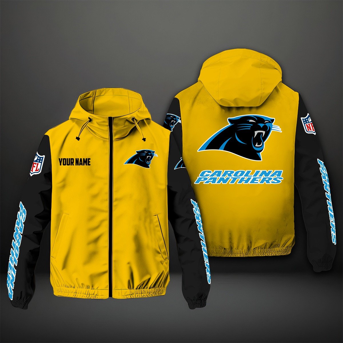 Carolina Panthers NFL Personalized Windbreaker Jacket For Fan
