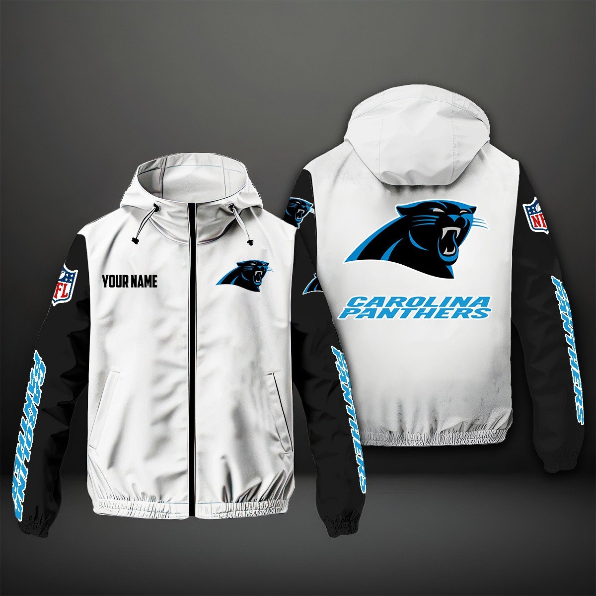 Carolina Panthers NFL Personalized Windbreaker Jacket For Fan
