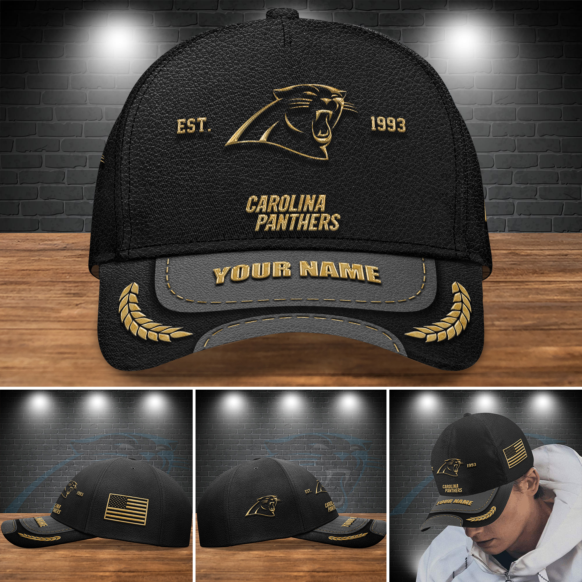 Carolina Panthers Personalized Classic Cap AZCCAP121
