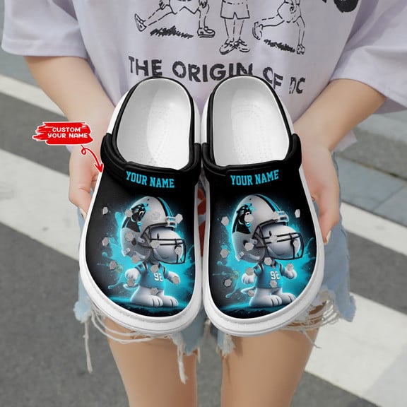 Carolina Panthers Personalized Limited Clog BGCR366