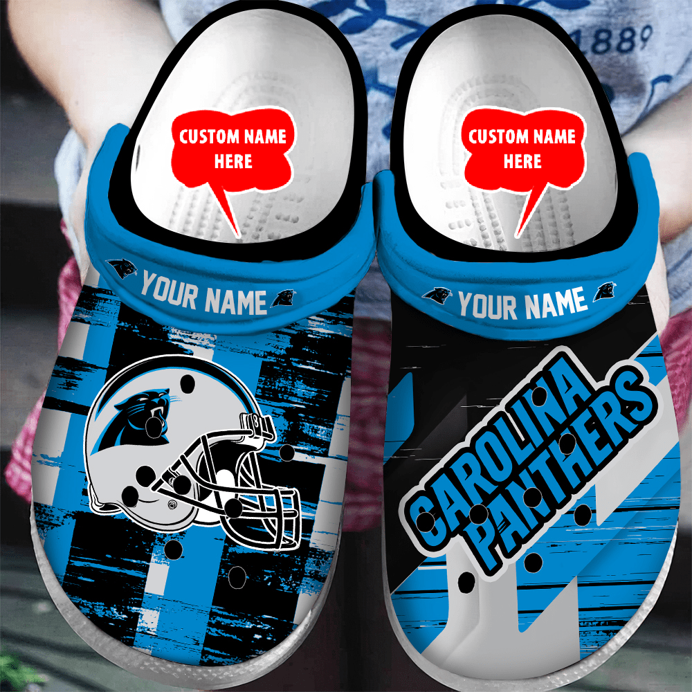 Carolina Panthers Personalized Limited Clog BGCR404