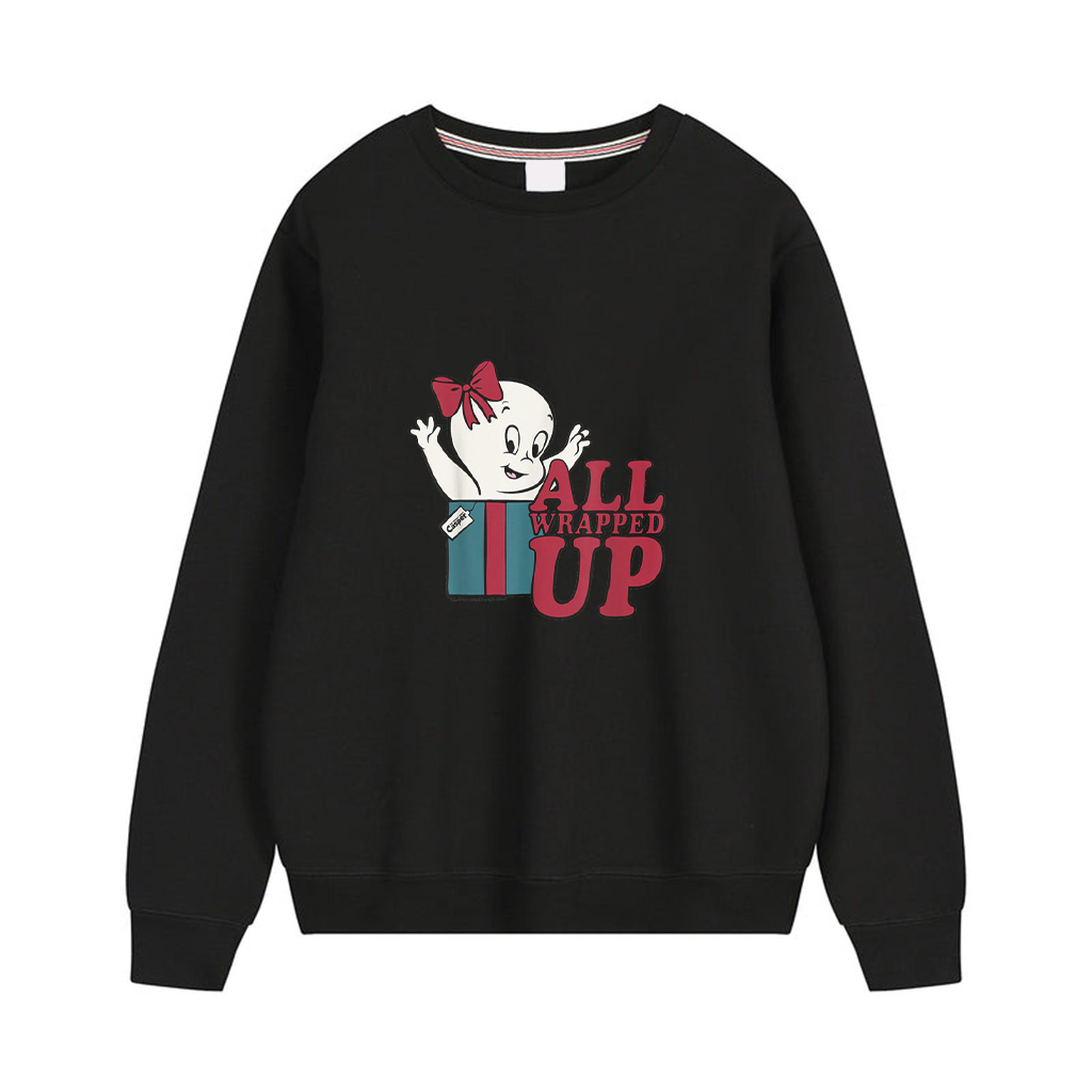 Casper The Friendly Ghost Vintage All Wrapped Up Holiday Sweatshirts