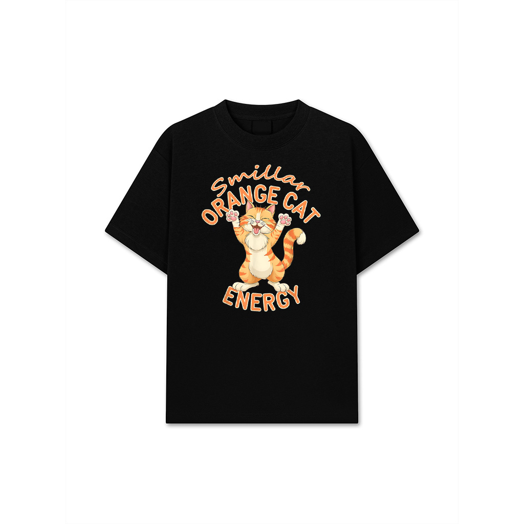 Cat Funny Cute Orange Cat Energy Lover T-Shirt