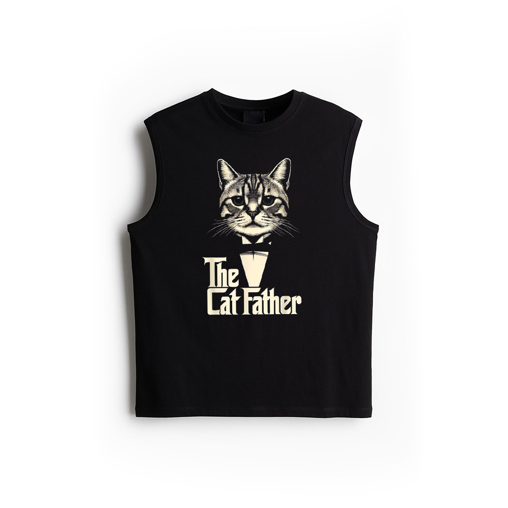 Cat Lover Gifts Funny The Catfather Mens Cat Dad Tank Top
