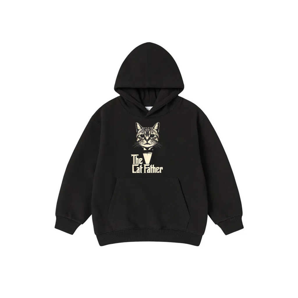 Cat Lover Gifts Funny The Catfather Mens Cat Dad Hoodie