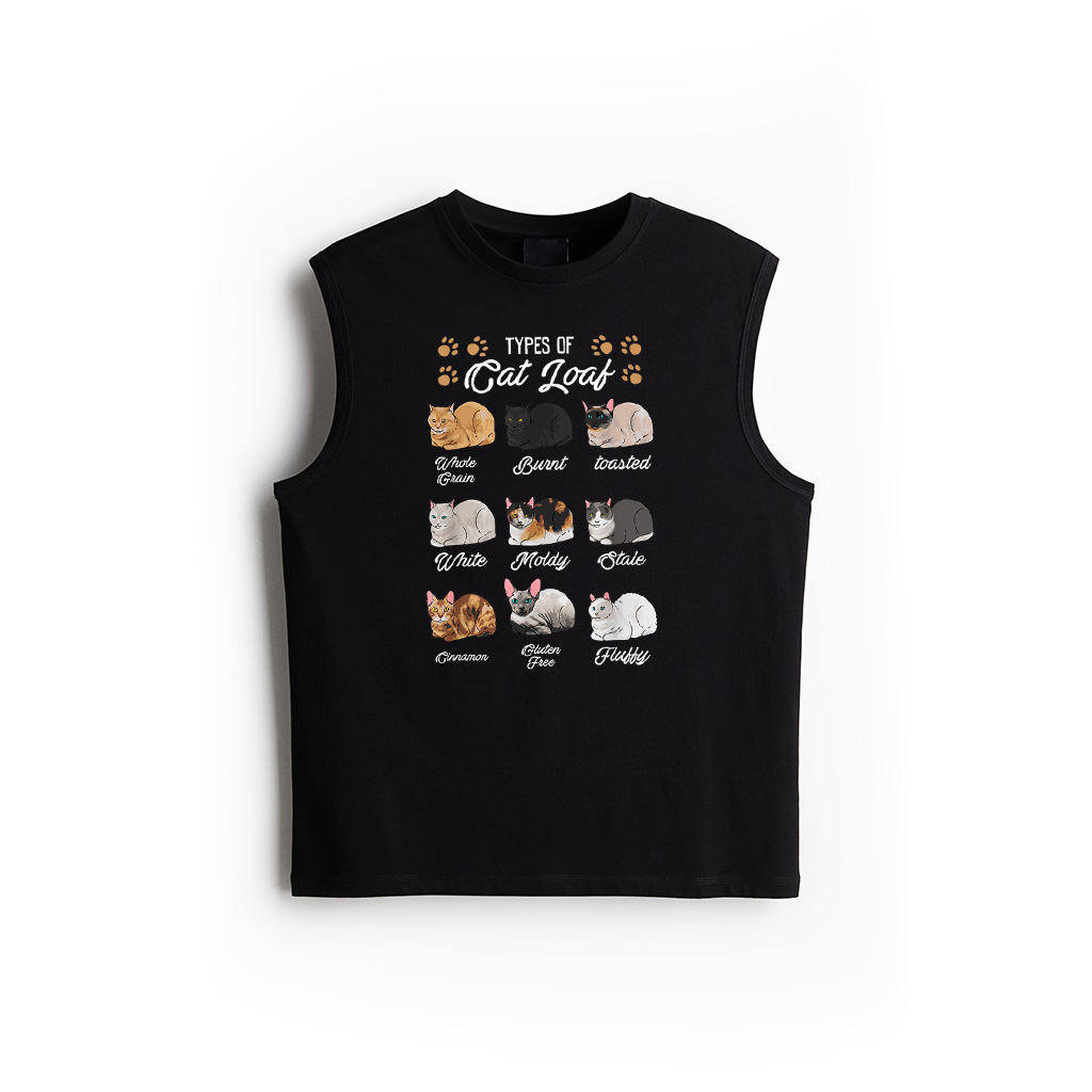 Cat Lover's Kitty Kitten Loaf Shirt  Classic Fit Crew Neck Black Tank Top