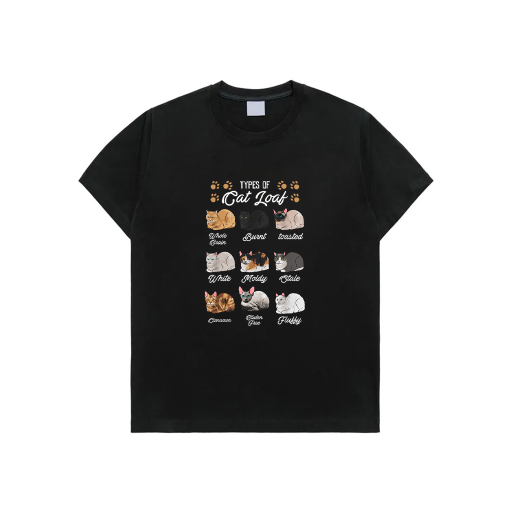 Cat Lover's Kitty Kitten Loaf Shirt  Classic Fit Crew Neck Black T-Shirt