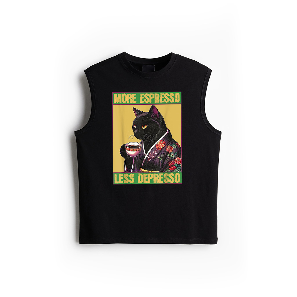 Cat More Espresso Less Depresso Tank Top
