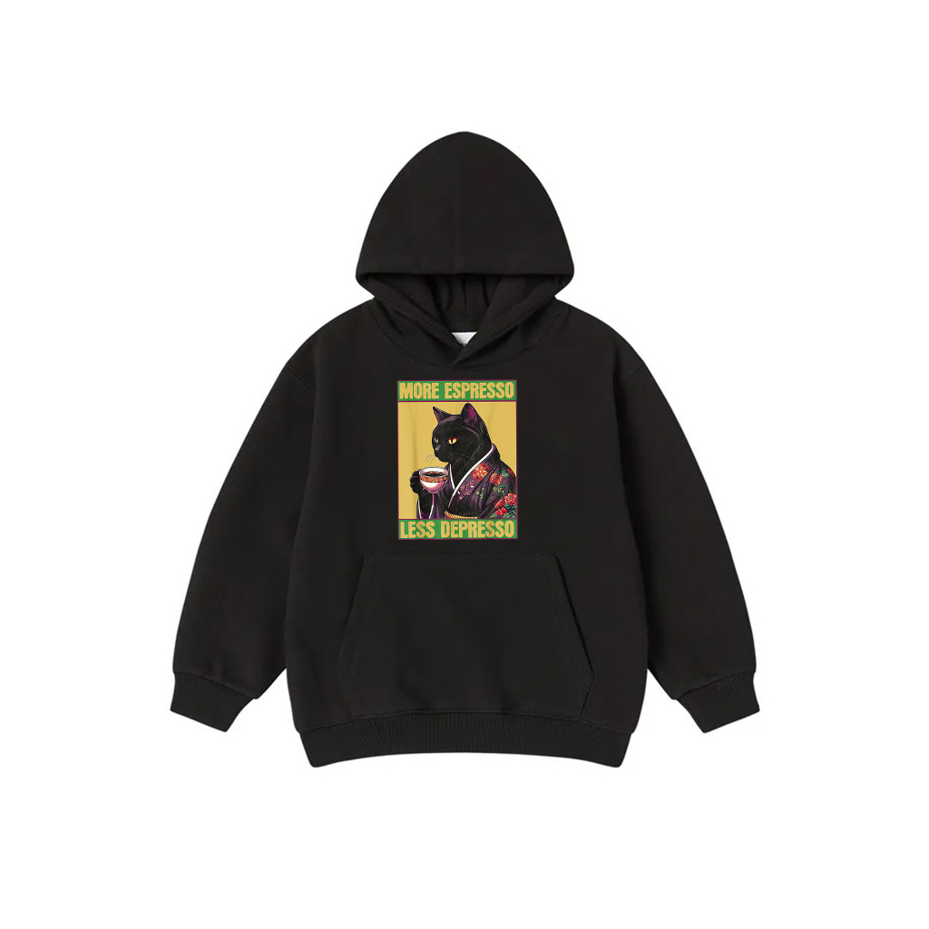 Cat More Espresso Less Depresso Hoodie