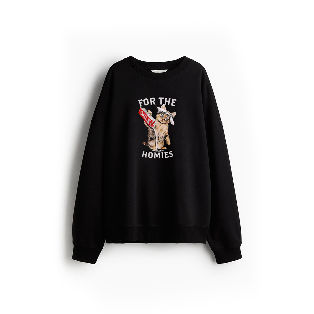 Cat Says For The Homies Sweatshirt 21-07-2025