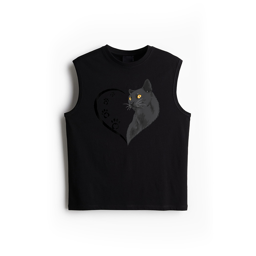 CaTank Top CaTank Tops For Women Girls Kids Cute Heart Cat Mom Tank Top