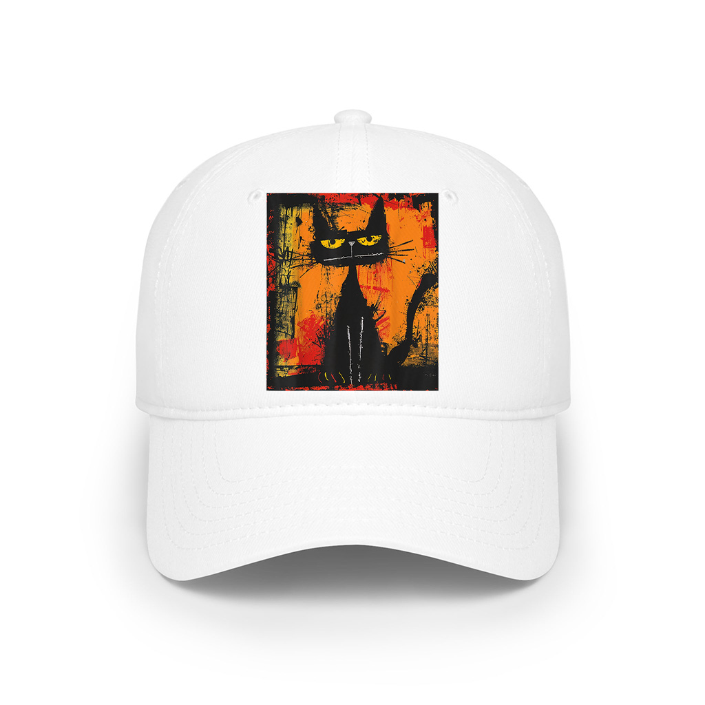 Cat Stylish Abstract Graffiti Art Design Cap