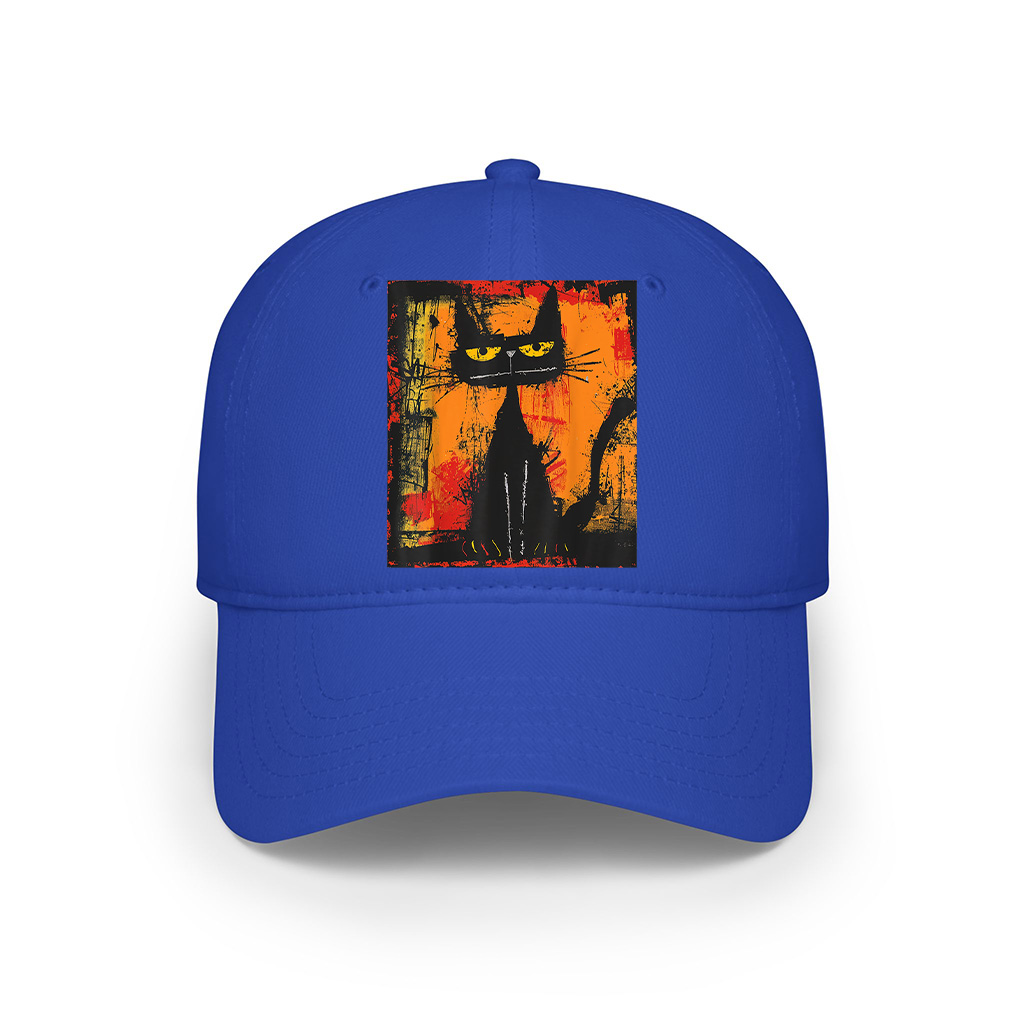 Cat Stylish Abstract Graffiti Art Design Cap - Image 3