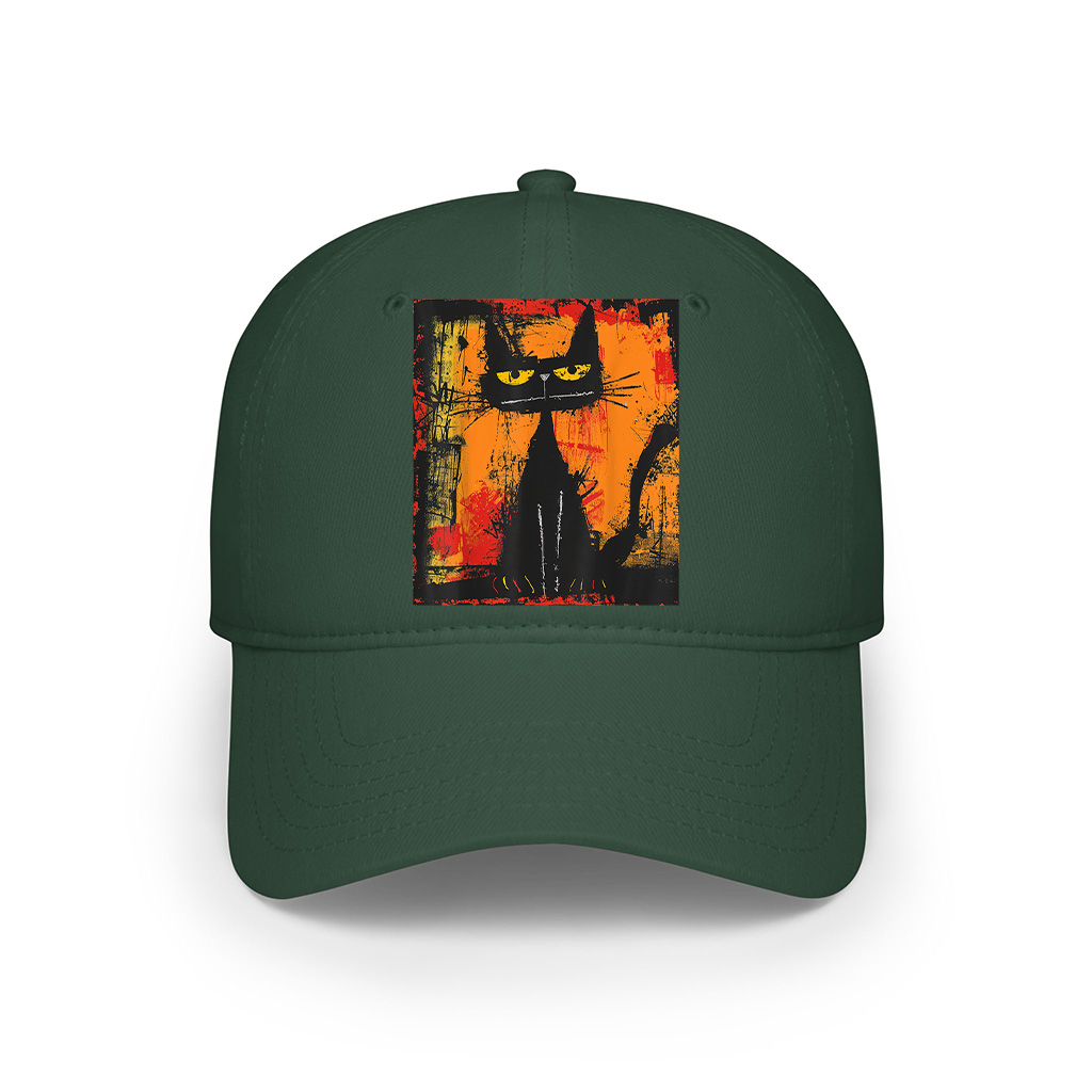 Cat Stylish Abstract Graffiti Art Design Cap - Image 4