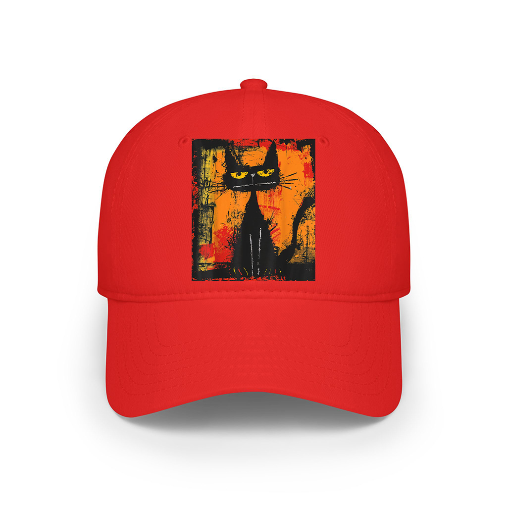 Cat Stylish Abstract Graffiti Art Design Cap - Image 7