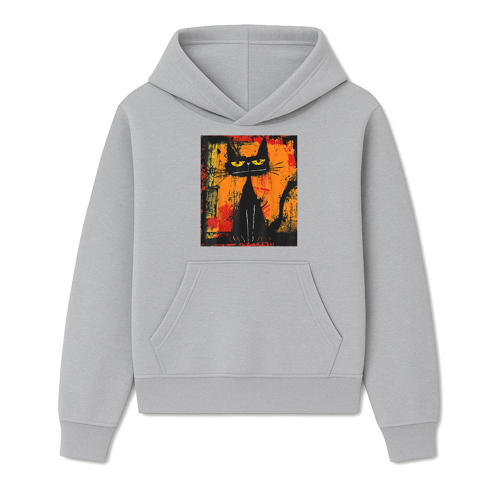 Cat Stylish Abstract Graffiti Art Design Hoodie - Image 4