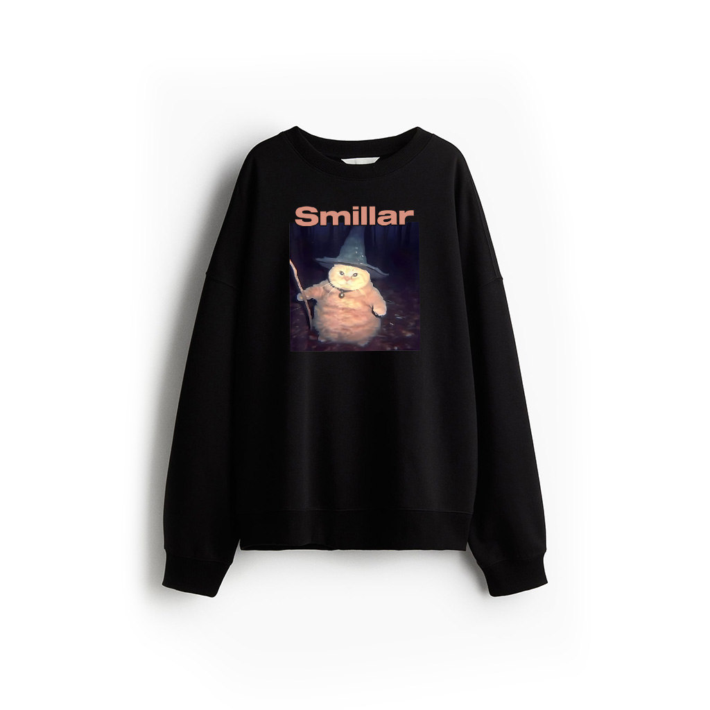 Cheeseball The Wizard Cat Vintage 90S Orange Cat Witch Cat Sweatshirt