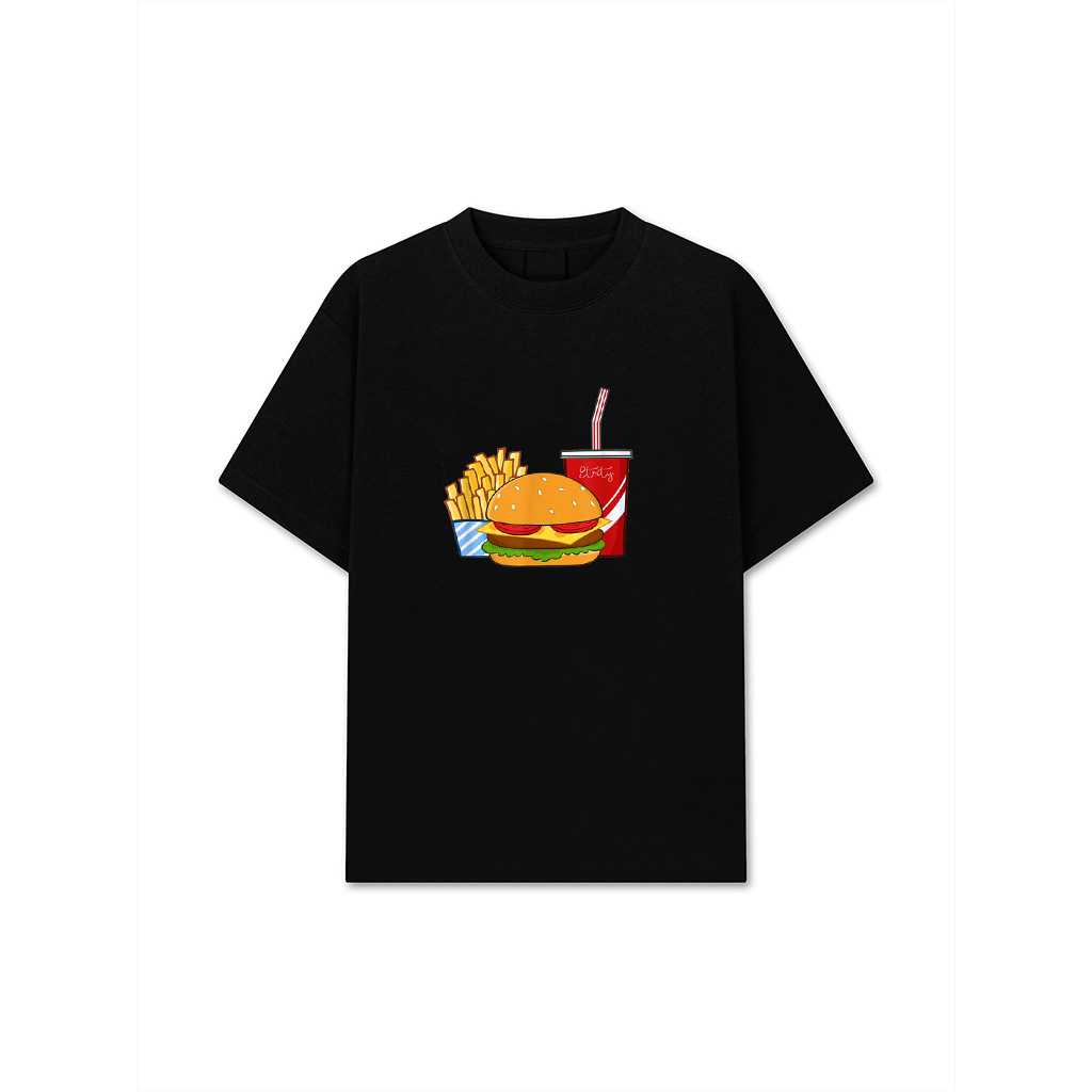 Cheeseburger Fries Soda Fast Food Meal T-Shirt