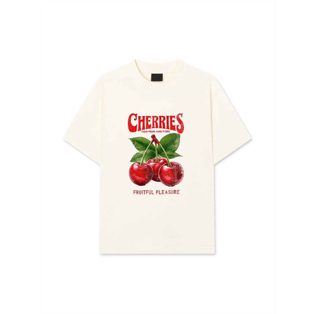 Cherries Hand Picked Fruitful Pleasure Vintage Cherry Design T-Shirt 26-06-2025