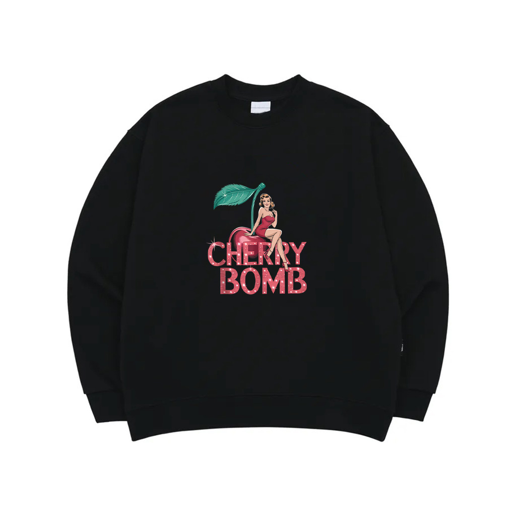 Cherry Bomb Tshirt Women Men Cherries Roller Derby Retro 70S Sweatshirt