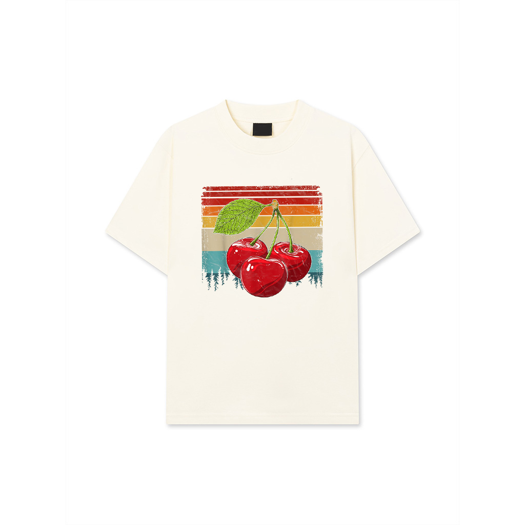 Cherry Fruit Vintage Distressed Retro Style Cool Cherry T-Shirt 26-06-2025