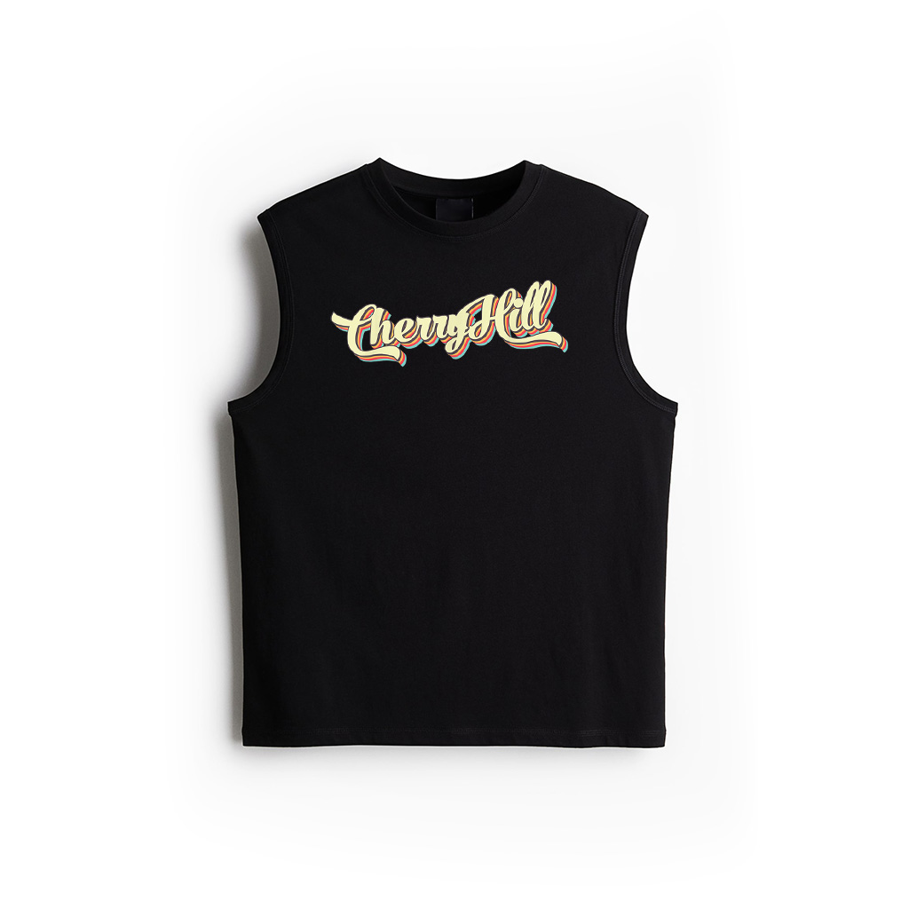 Cherry Hill Tshirt Retro Art Baseball Font Vintage Tank Top