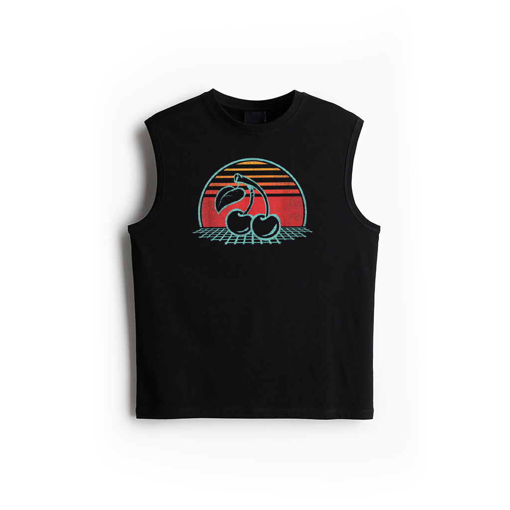Cherry Retro Cherries Vintage 80S Style Gift Tank Top